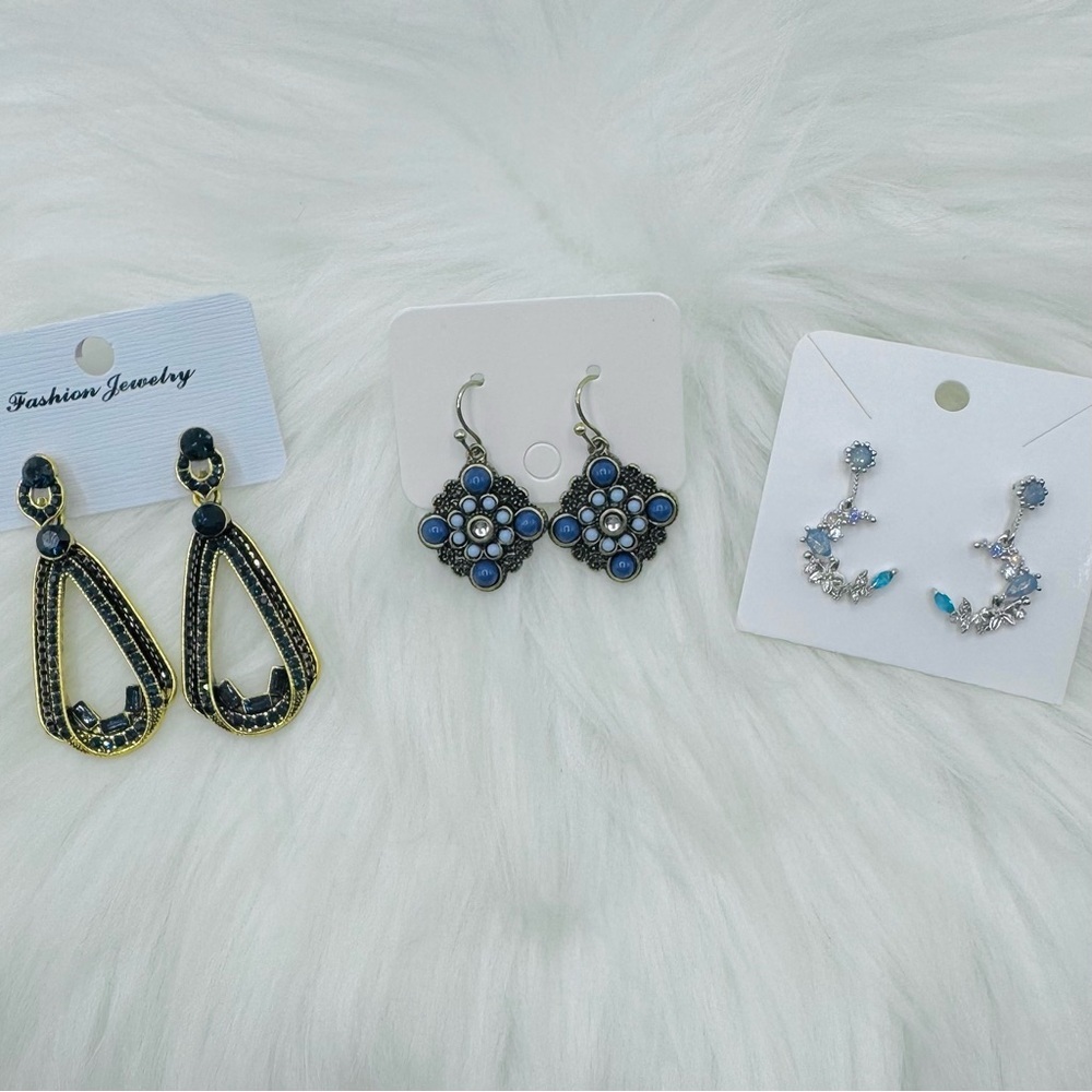 Fashion Statement Dangle Earrings Bundle Lot Set … - image 5